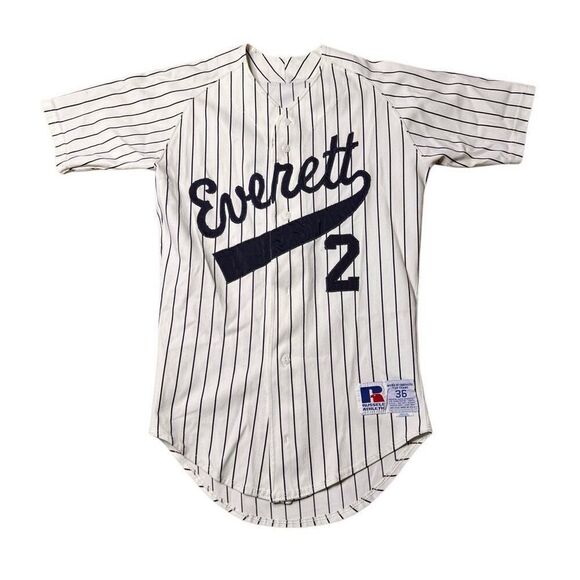American Vintage Russell Athletic Everett Mariners Baseball Jersey 2 Size 36 - Picture 1 of 6